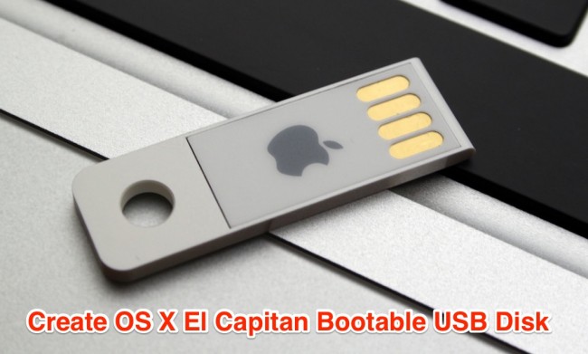 create usb bootable for mac os x el capitan